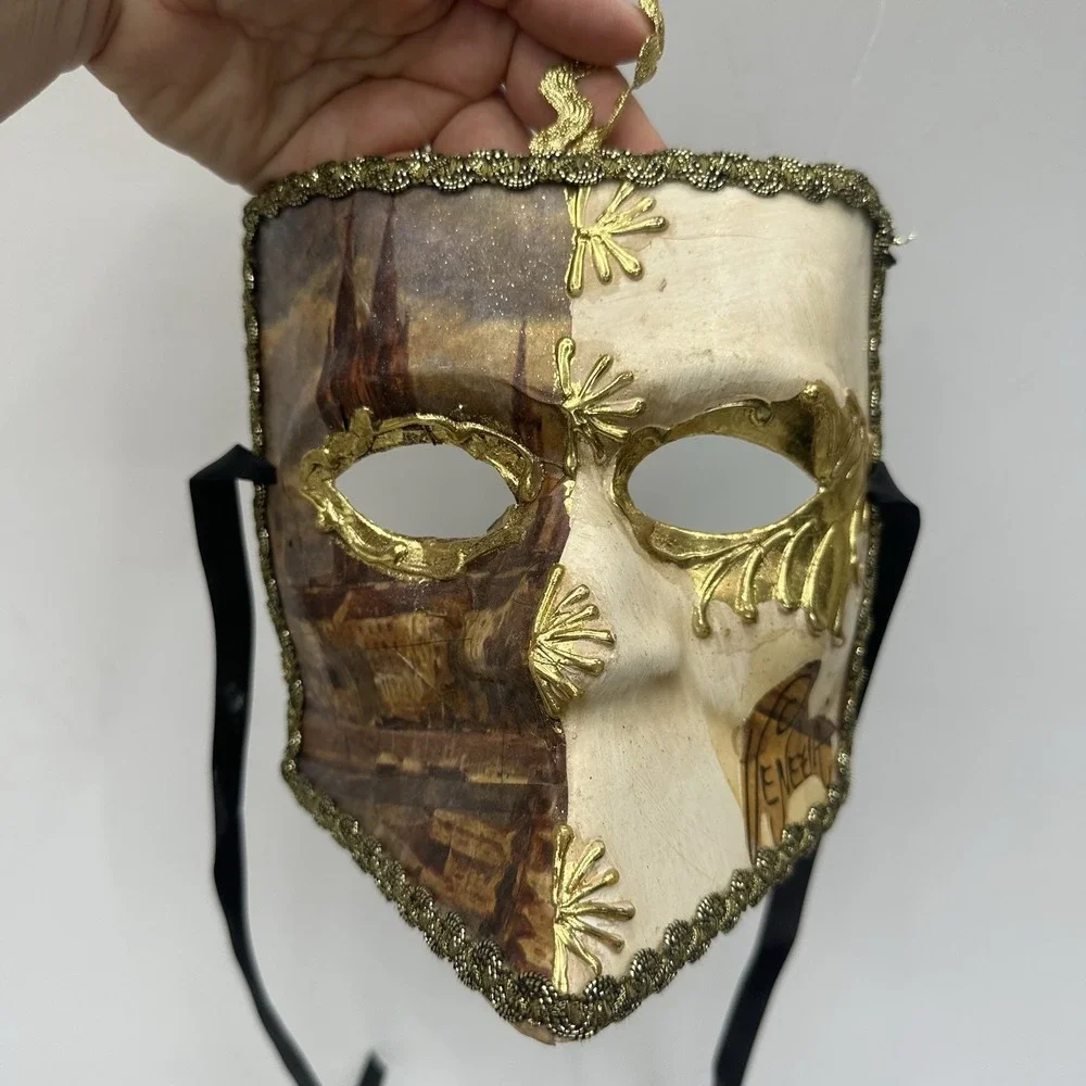 Venetian Bauta Cathedral‎ Dome Mask Mardi Gras Prom Halloween Costume Party
